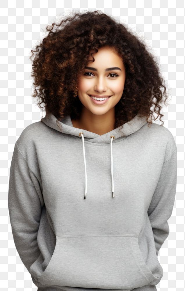 PNG African american black woman lifestyle sweatshirt.