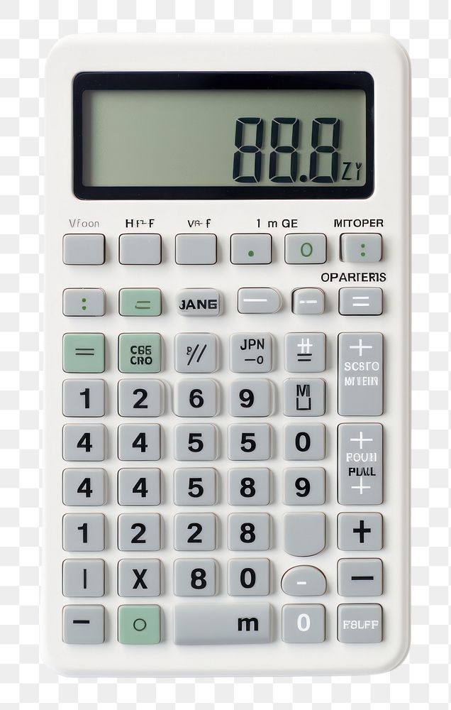 PNG Calculator white background mathematics electronics. AI generated Image by rawpixel.