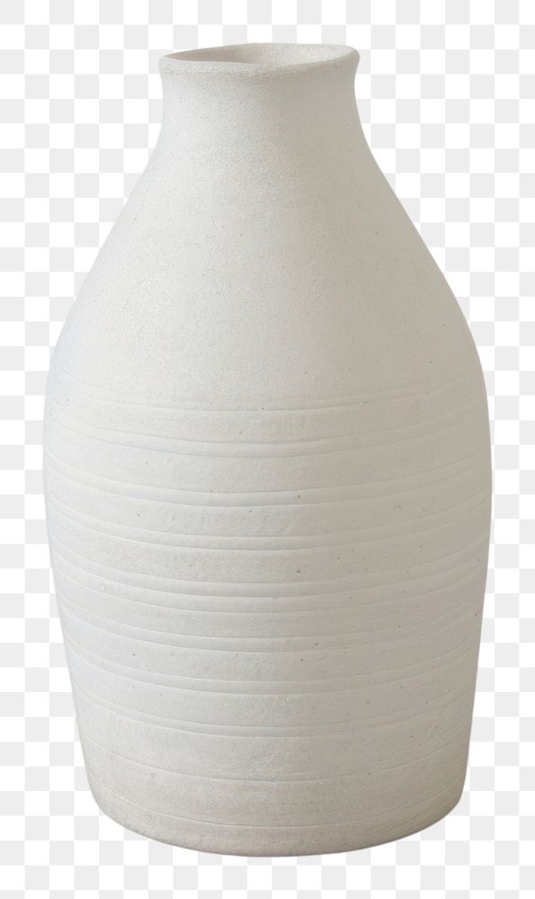 PNG Vase post-modern porcelain pottery white.