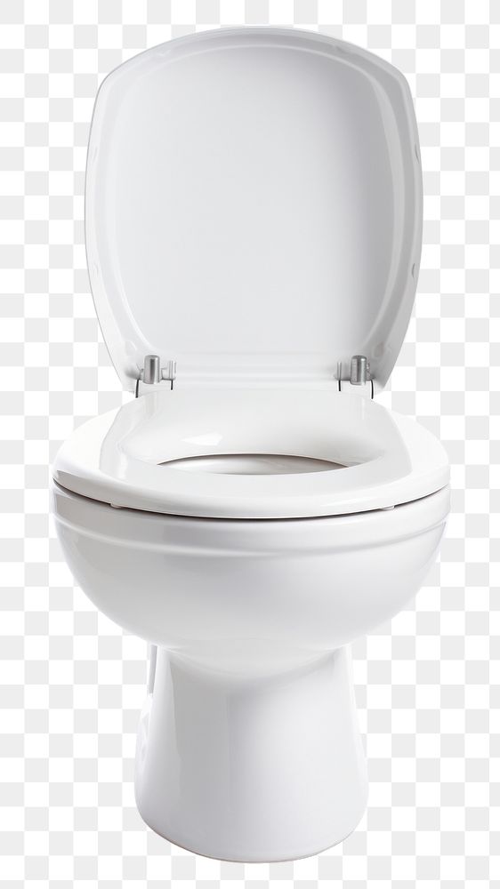 PNG Open flush toilet bathroom white white background.