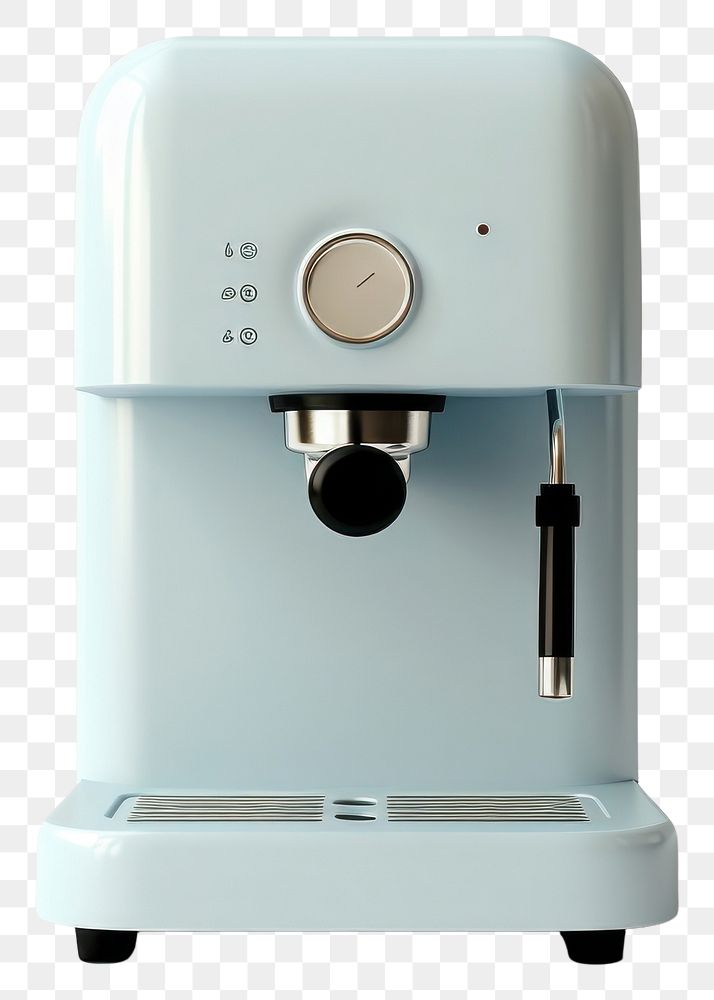 PNG A babyblue minimal beige coffee machine coffeemaker technology letterbox.