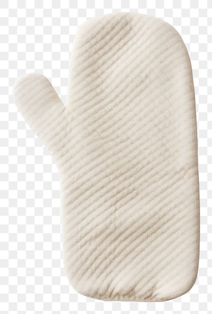 PNG A cotton beige oven mitt glove white background simplicity.