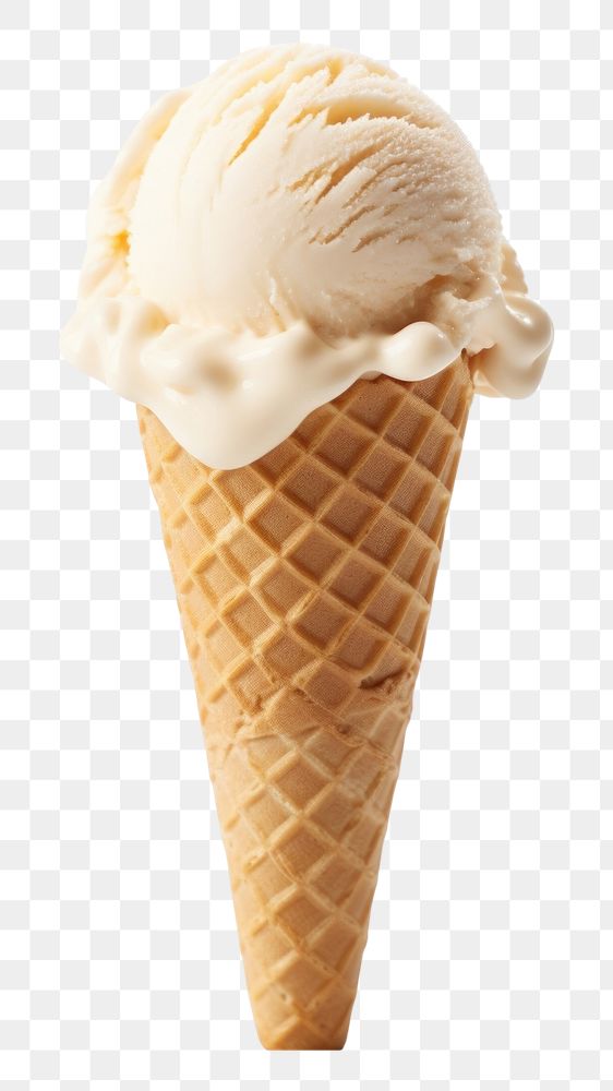 PNG Ice cream cone dessert food white background.
