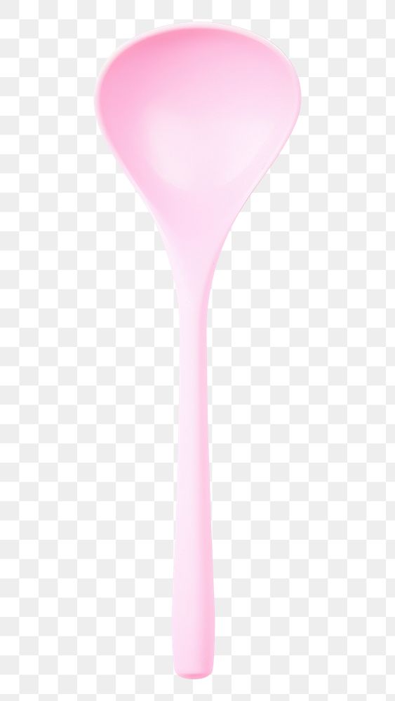 PNG A pink rubber ladle spoon tool white background.