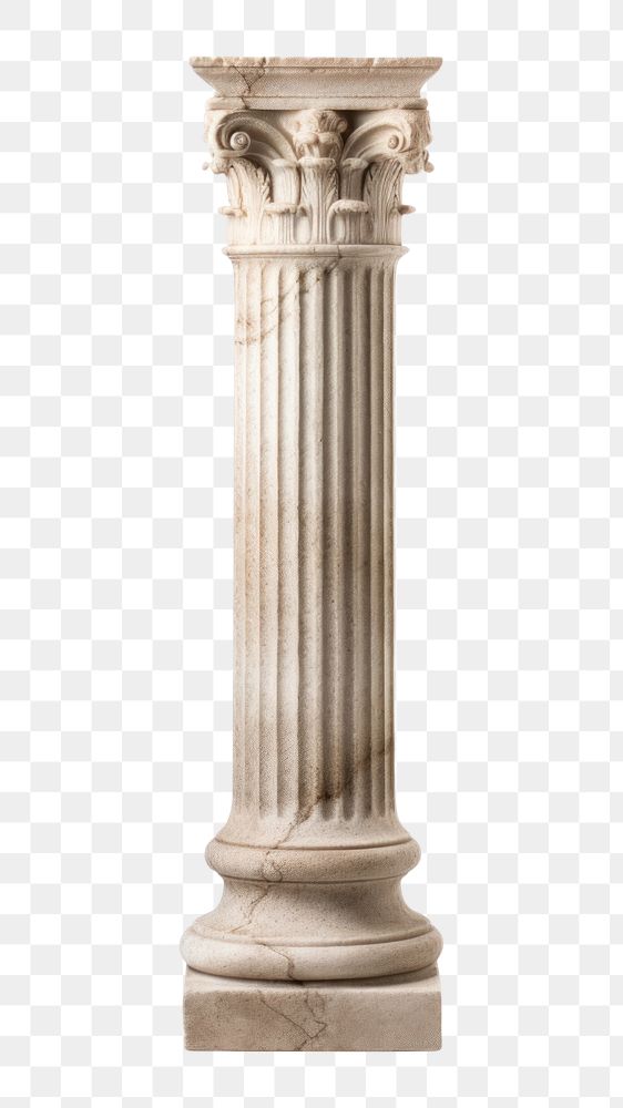 PNG Roman pillar architecture column white background.