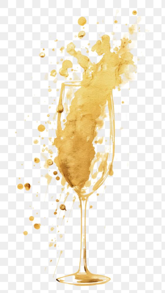 PNG  Champagne glass white background refreshment. AI generated Image by rawpixel.
