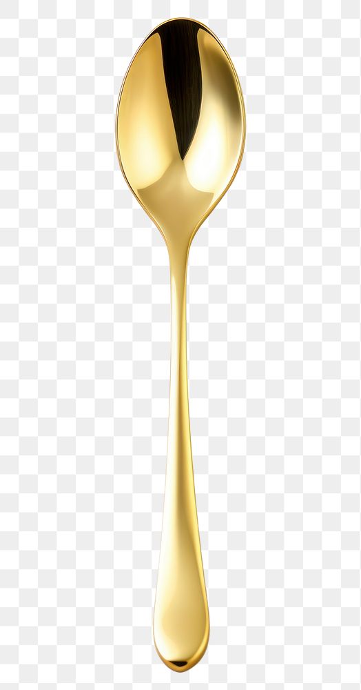 PNG  Spoon and fork gold white background silverware. AI generated Image by rawpixel.
