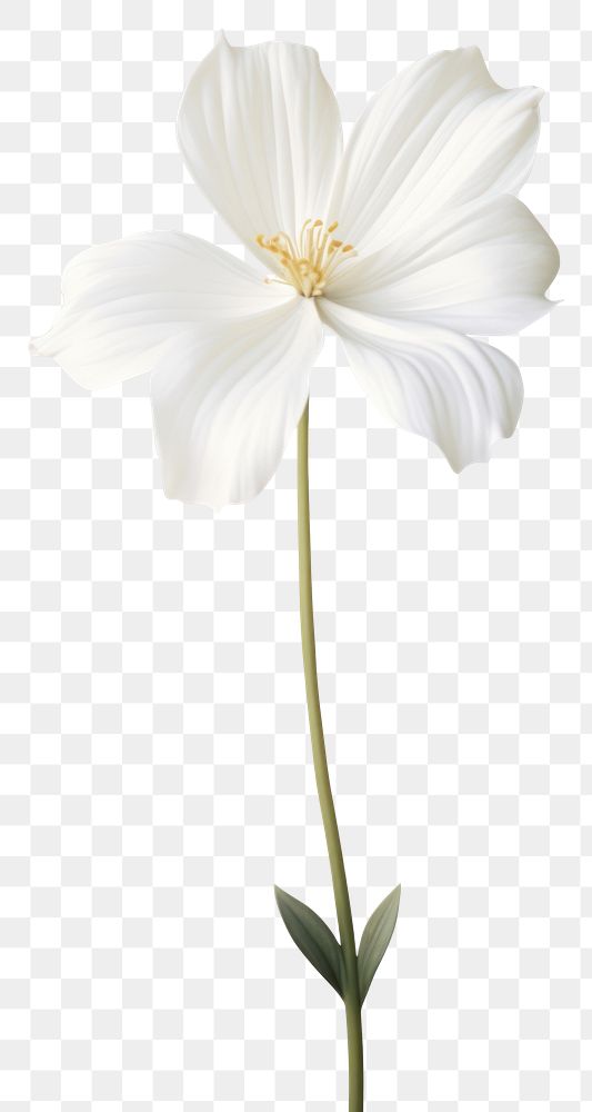 PNG  White flower blossom petal plant. AI generated Image by rawpixel.