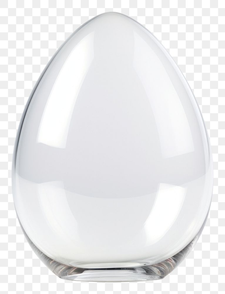 PNG  Transparent glass easter egg white vase white background.