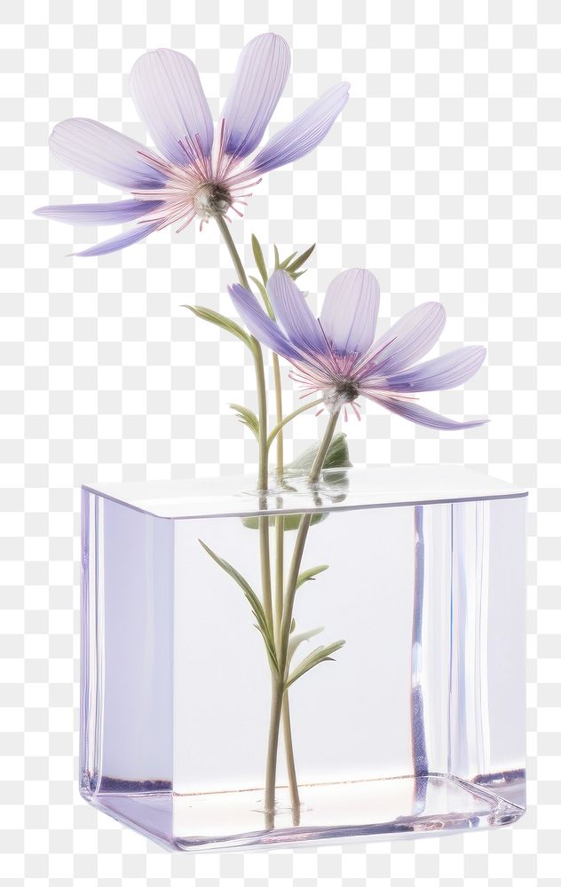 PNG Transparent glass simple wildflower icon petal plant vase.