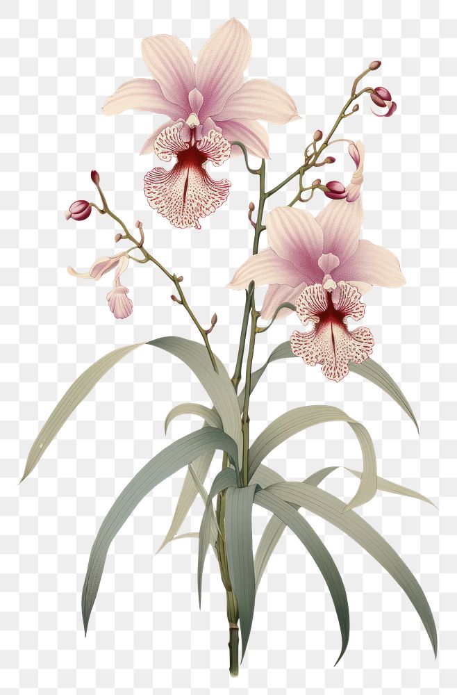 PNG  An isolated orchid flower blossom plant