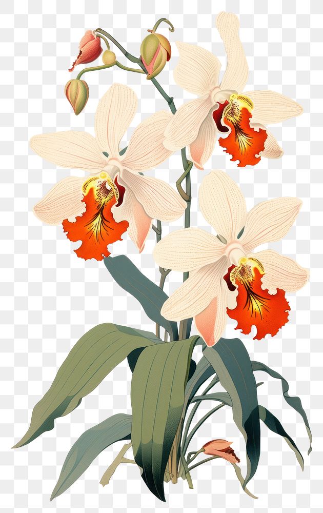 PNG  An isolated orchid flower plant art