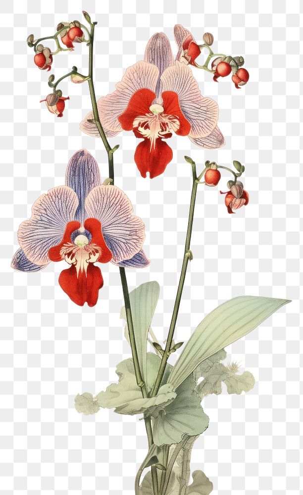 PNG  An isolated orchid flower art plant