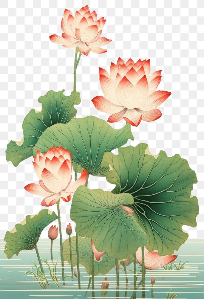 PNG  Isolated lotus flower plant lily