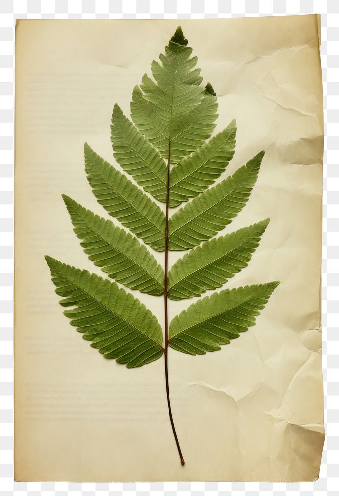 PNG  Real Pressed a minimal aesthetic green leaf pile plant paper herbs.