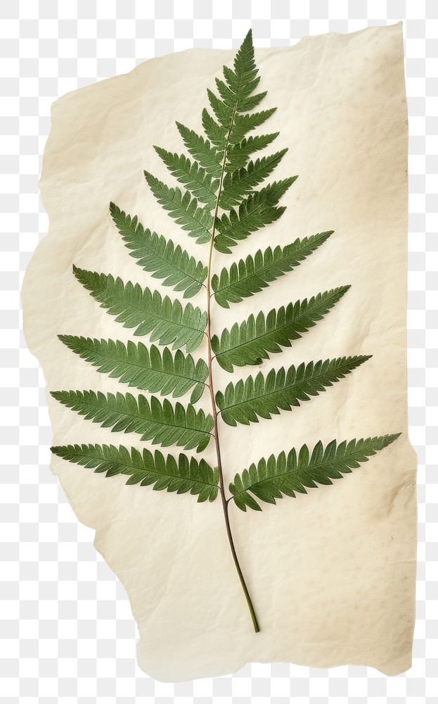 PNG  Real Pressed a minimal aesthetic green juniper leaf plant paper fern.