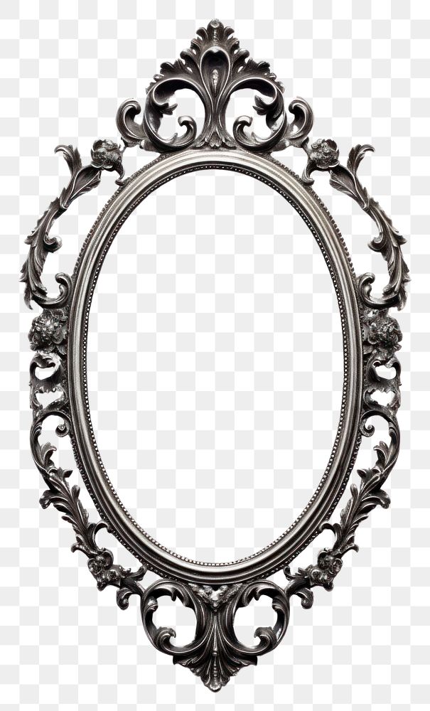 PNG  Stunning design oval glass jewelry mirror photo.