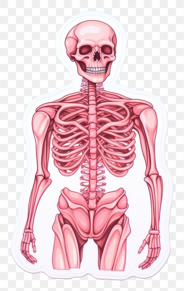 PNG  Human anatomy torso representation sweatshirt.