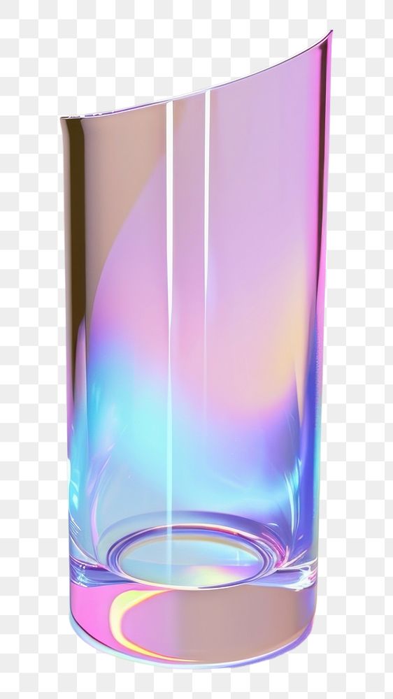 PNG Light tube glass vase transparent.
