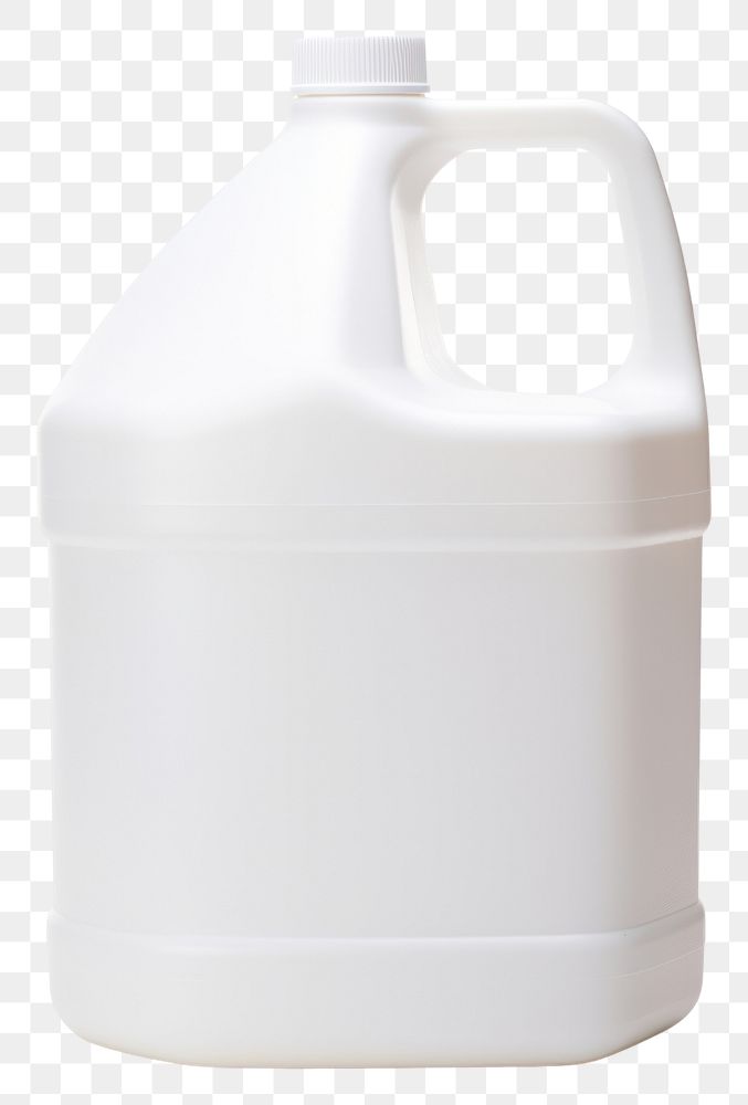 PNG White plastic gallon milk white background container.