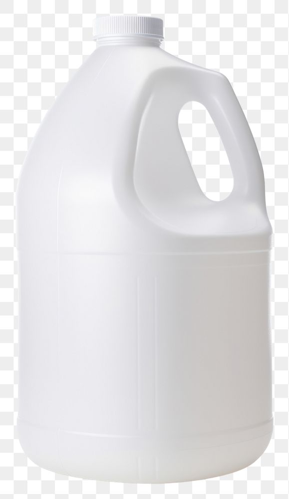 PNG White plastic gallon milk white background container.