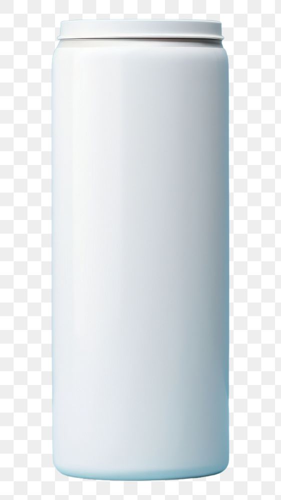 PNG Can mockup cylinder bottle blue.
