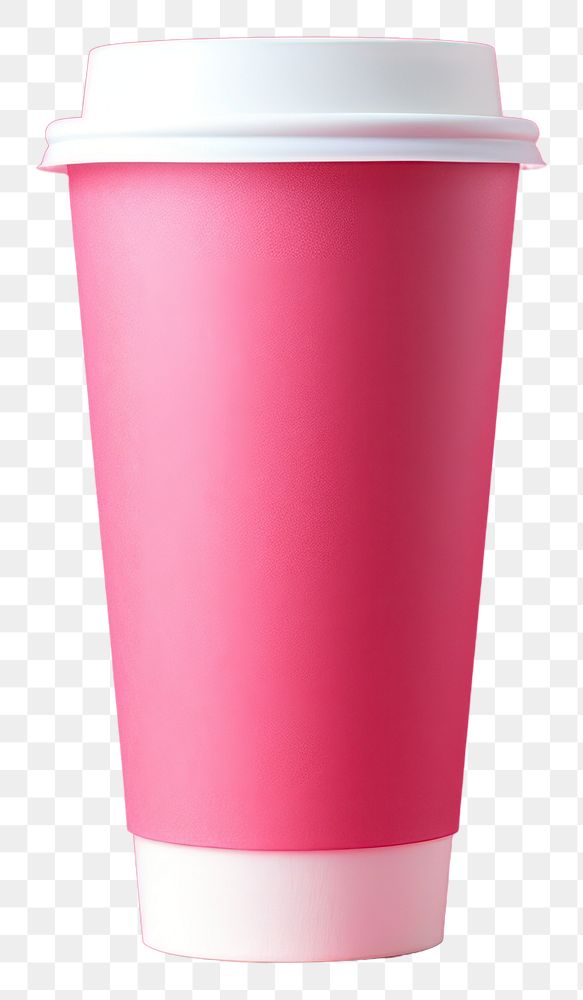 PNG Coffee cup mockup magenta pink mug.