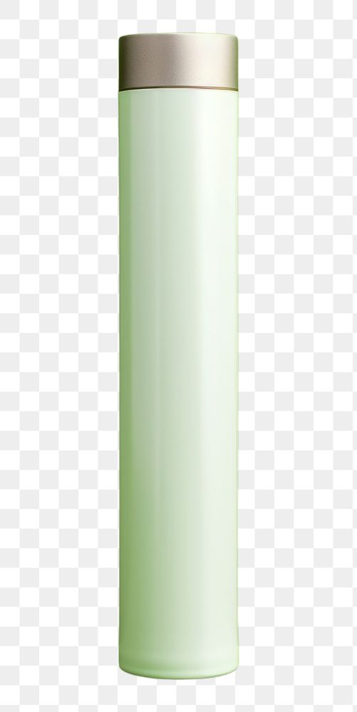 PNG Tube mockup cylinder bottle green.
