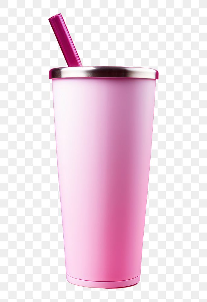 PNG Tumbler mockup milkshake pink cup.