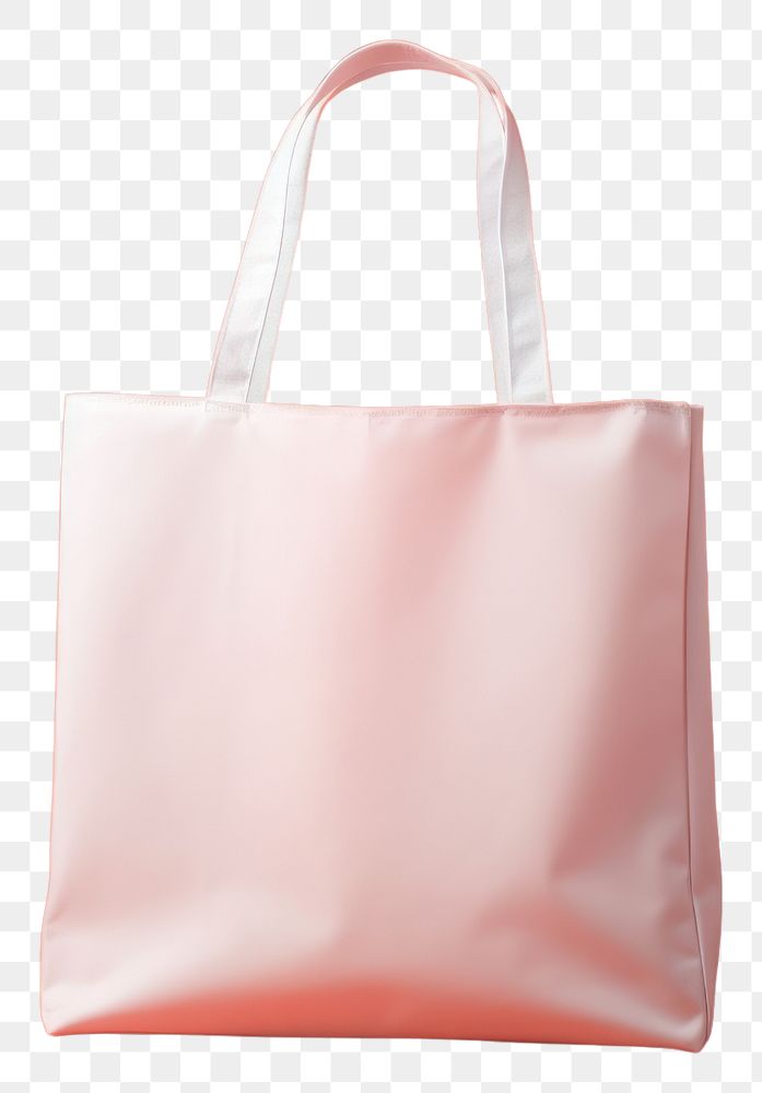 PNG Tote bag mockup handbag white accessories.