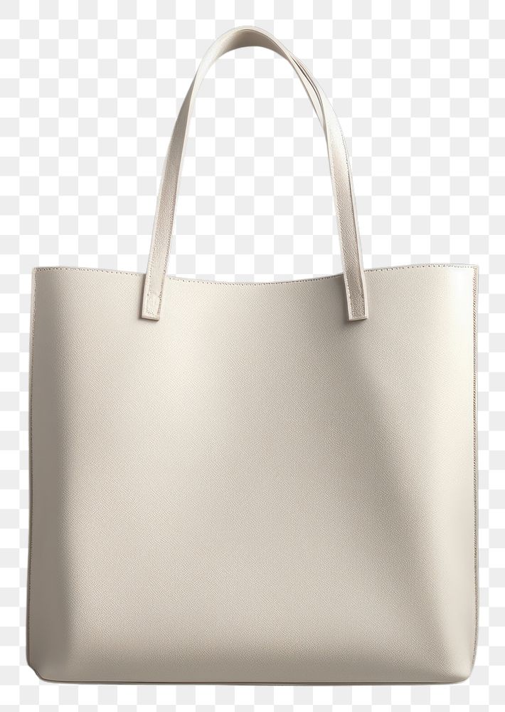 PNG Tote bag mockup handbag white gray.