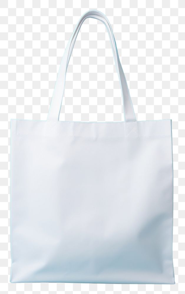 PNG Tote bag mockup handbag white blue.