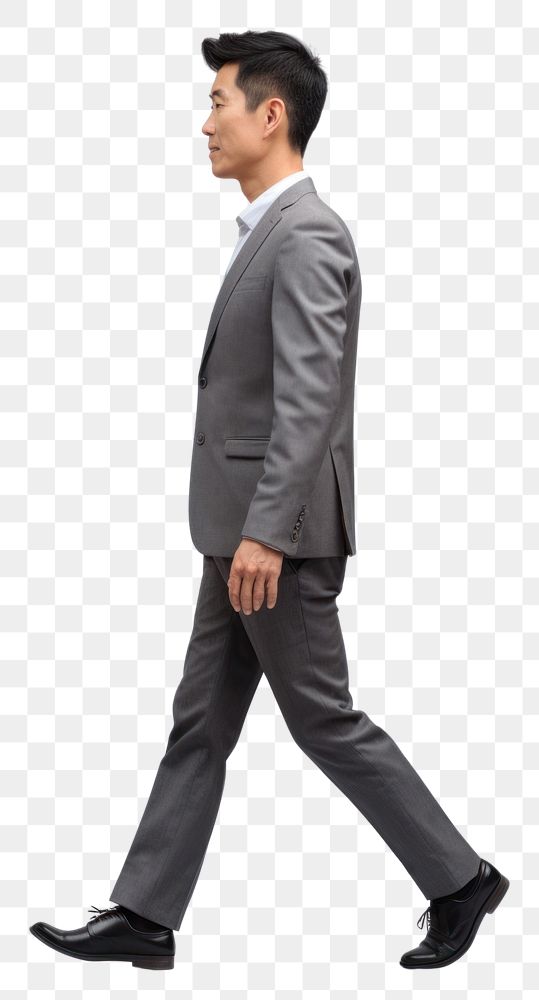 PNG  A chinese businessman walking tuxedo blazer. AI generated Image by rawpixel.
