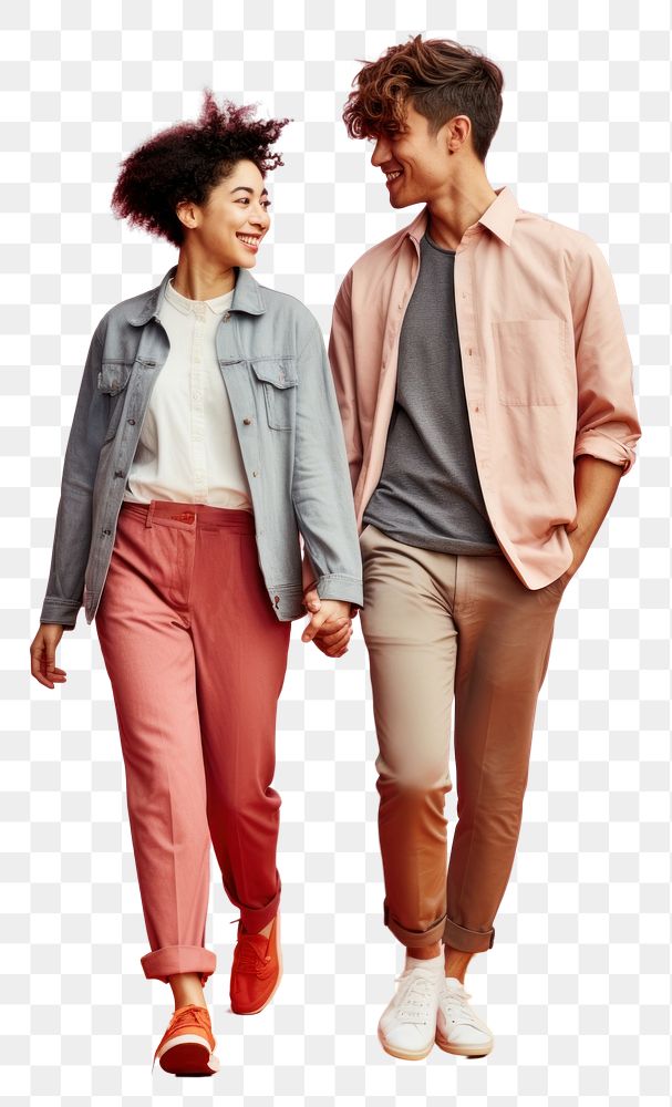 PNG A lgbtq couple walking person adult. AI generated Image by rawpixel.