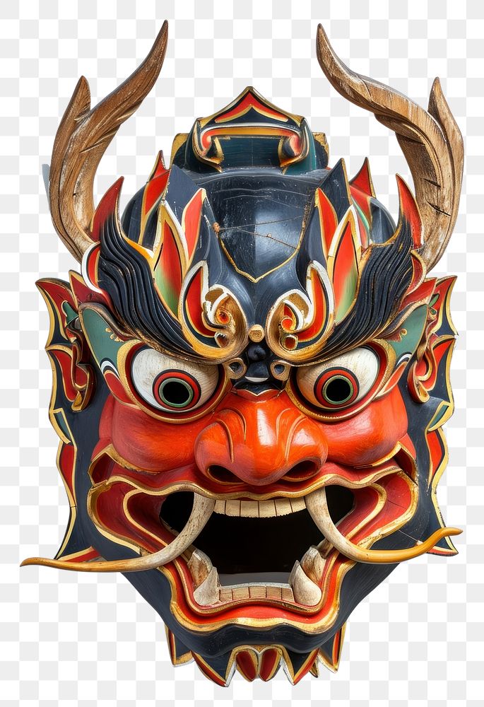 PNG Traditional Asian japanese mask representation celebration creativity