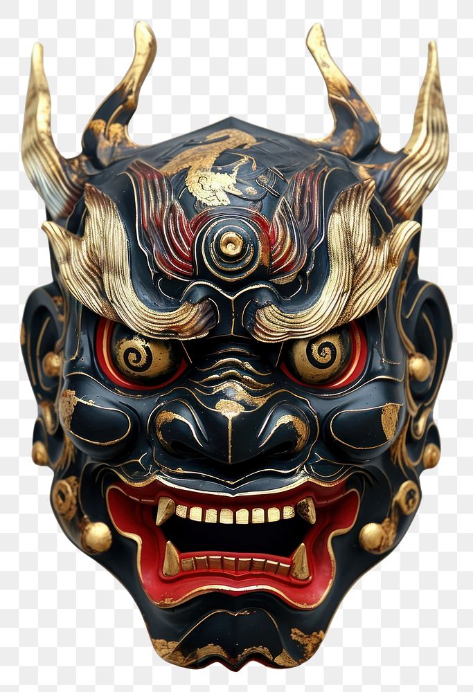 PNG Traditional Asian japanese mask representation celebration creativity.