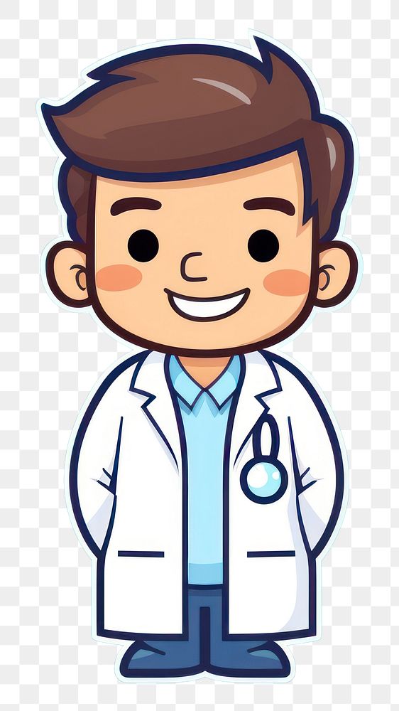 PNG  Pharmacist cartoon doctor stethoscope expertise.