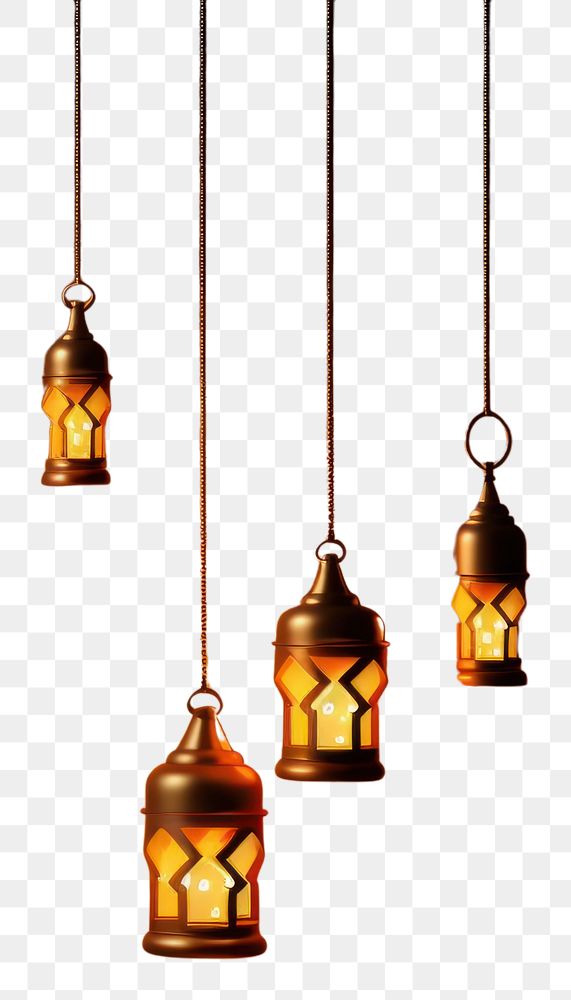 PNG  Ramadan Kareem holiday chandelier lighting lantern