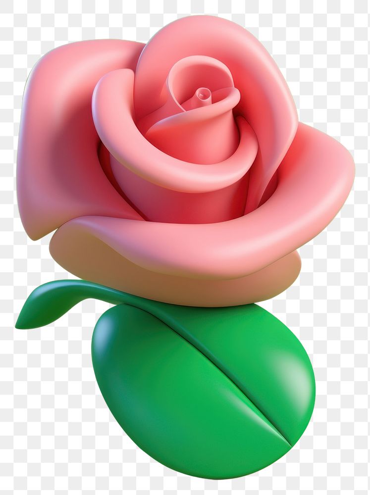 PNG Rose cartoon flower plant.