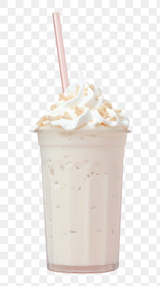 PNG  Milk shake with topping milkshake dessert cream.
