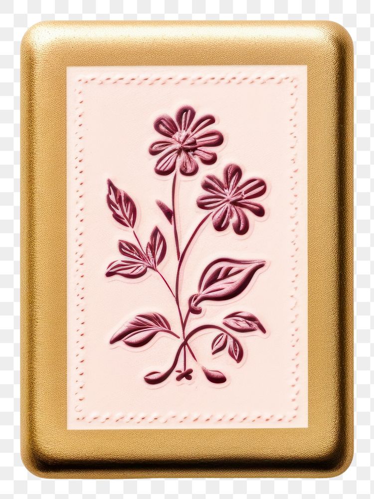 PNG  Rectangle pattern flower pink. AI generated Image by rawpixel.