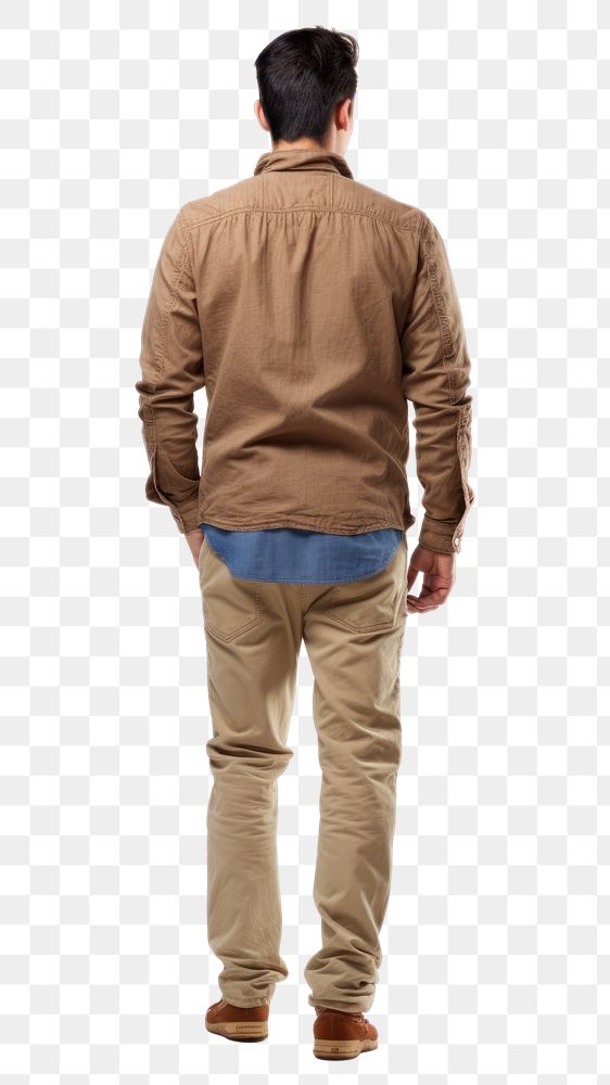 PNG  Man standing sleeve adult. AI generated Image by rawpixel.