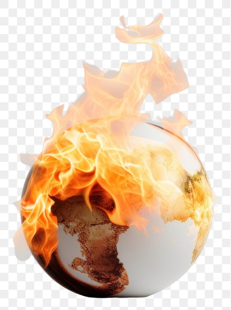 PNG Sphere fire glowing burning.