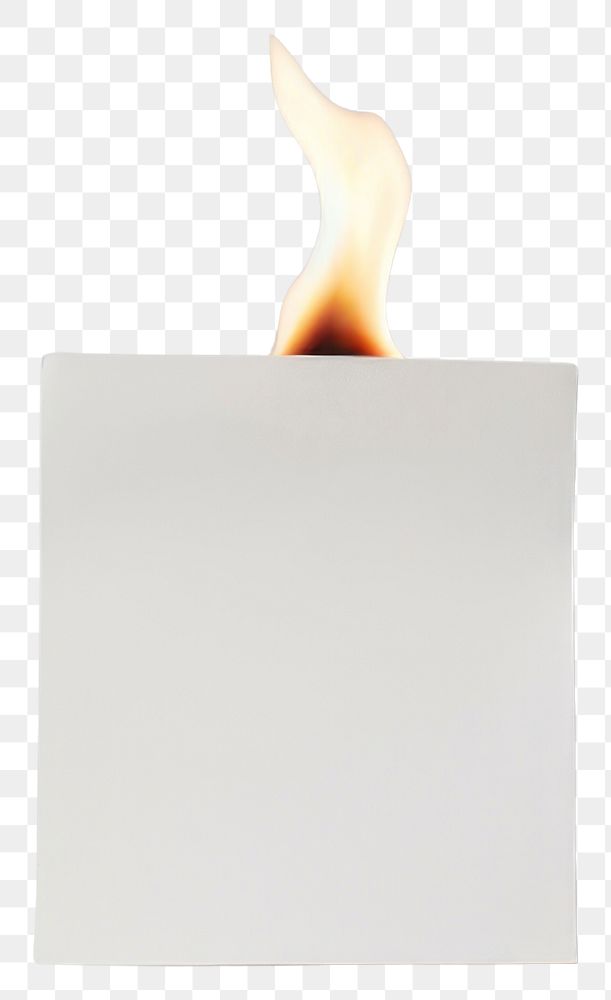 PNG Fire burning candle paper.