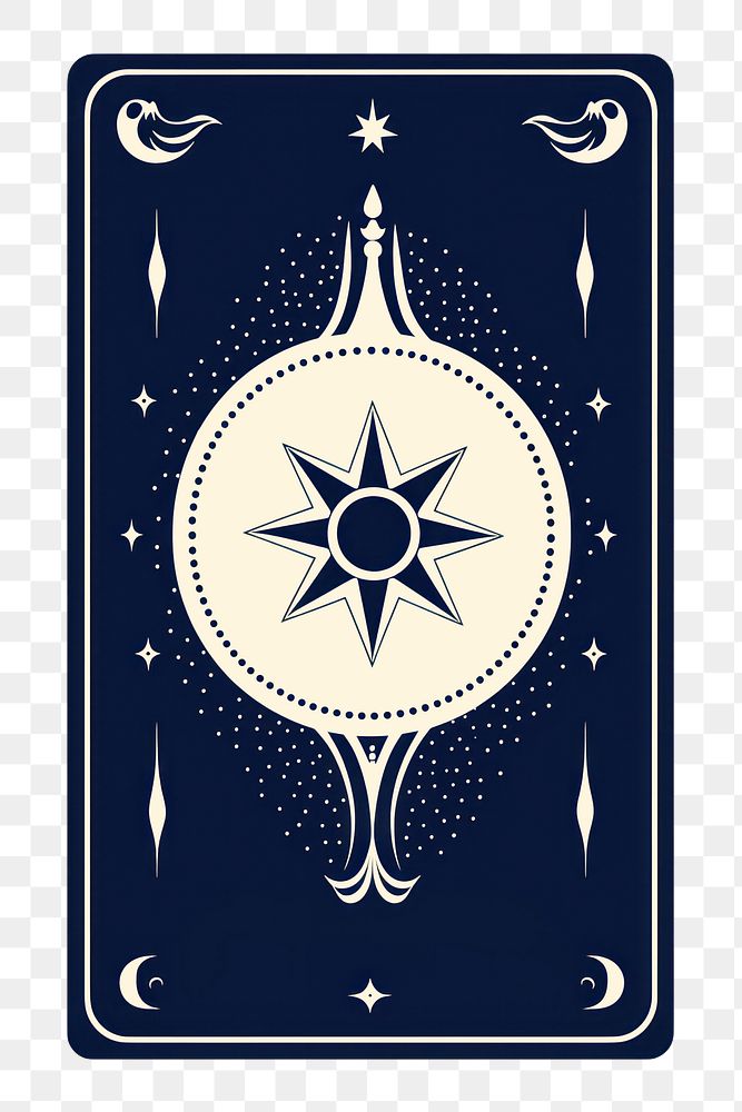 PNG  A tarot card with Esoteric mystical element blackboard astronomy pattern. AI generated Image by rawpixel.