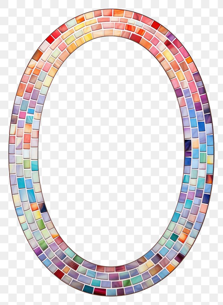PNG  Oval art mosaic oval.