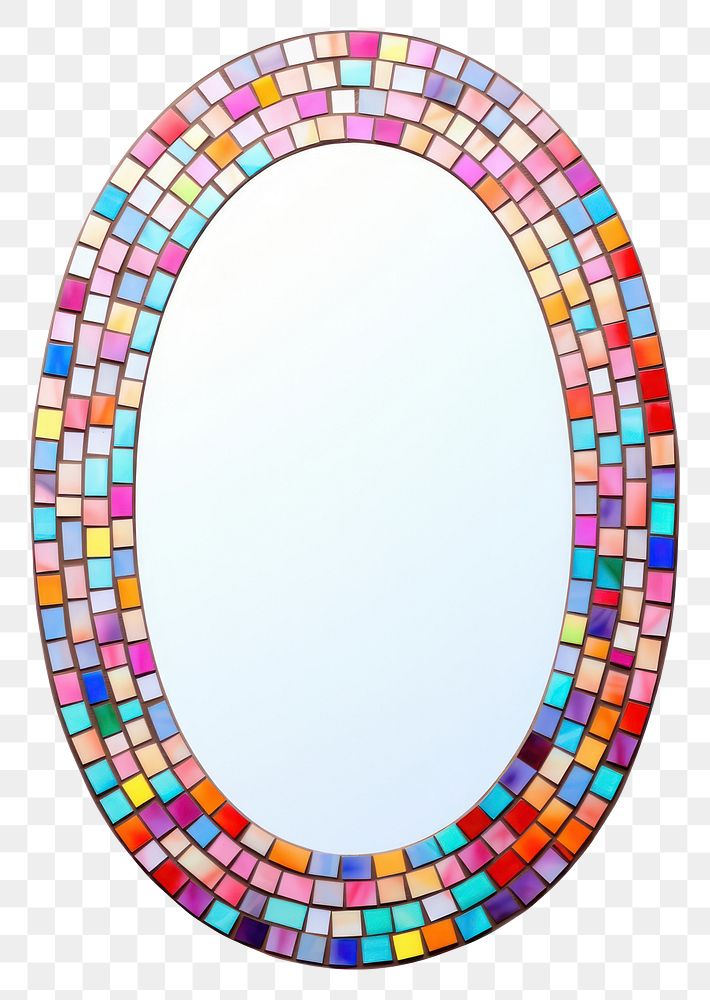 PNG  Oval art white background reflection.
