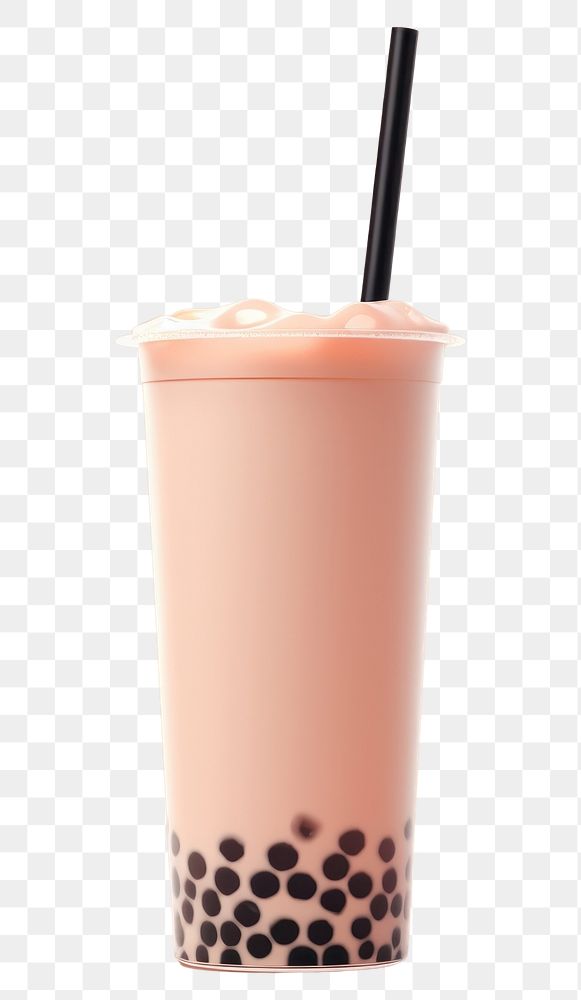 PNG  Milk bubble tea drink cup refreshment.