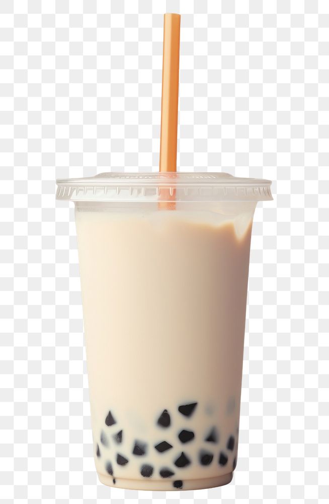 PNG  Milk bubble tea refreshment disposable milkshake.