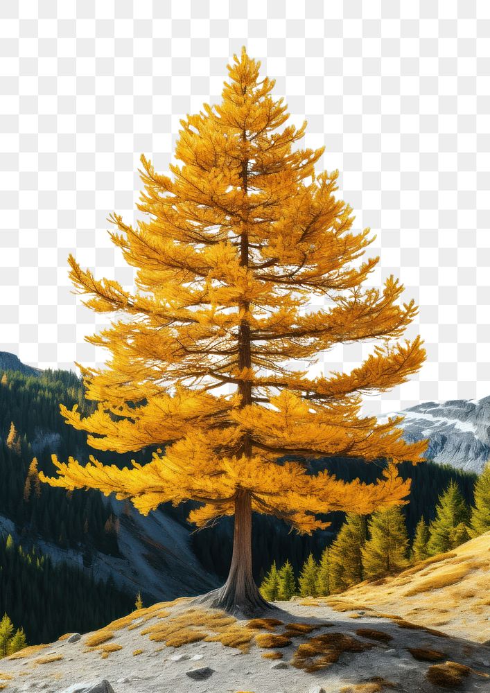 PNG Larch tree outdoors nature. AI generated Image by rawpixel.